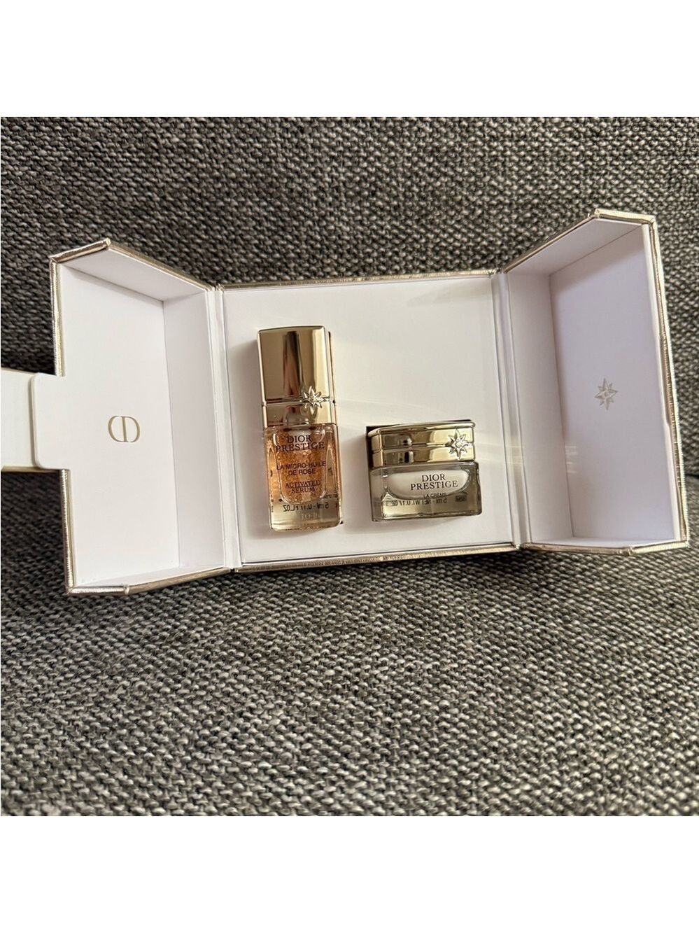 Dior Prestige Micro-Huile de Rose Serum Prestige CrèmeBundle of 2 Miniatures